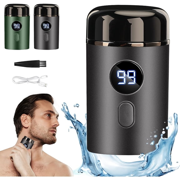 Mini Portable Electric Shaver for Men, USB Rechargeable & Waterproof Mini Shaver, Compact Travel Razor with Wet/Dry Use, Ideal for On-the-Go Grooming