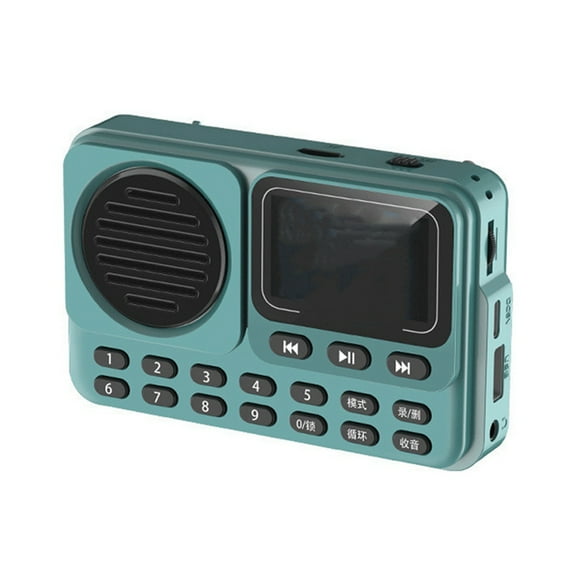 Mini Portable FM Radio LED Display Radios Receiver Wireless Bluetooth Speaker HD Recorder Support Timed Play