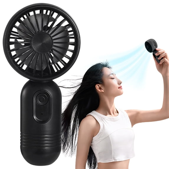 Mini Portable Fan 1 Pack, Cute Handheld Fan Battery Operated Lightweight Small Personal Fan with 3 Speeds and USB Rechargeable Eyelash Fan for Stylish Girl Women Men Office Outdoor Travel Camping
