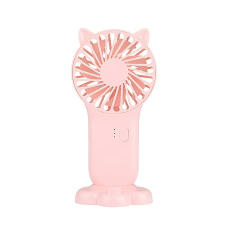 Mini Portable Fan 3-speed Adjustable USB Rechargeable Electric Fans 3 Gears Cooling ON OFF Switch Cute Air Cooler