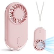 Mini Portable Fan, Cute Design 3 Speed Personal Handheld fan, Lightweight USB Rechargeable Pocket-Sized for Travel Essentials, Cruise, Concerts, Makeup, 2026 Summer Gifts for WomenPink
