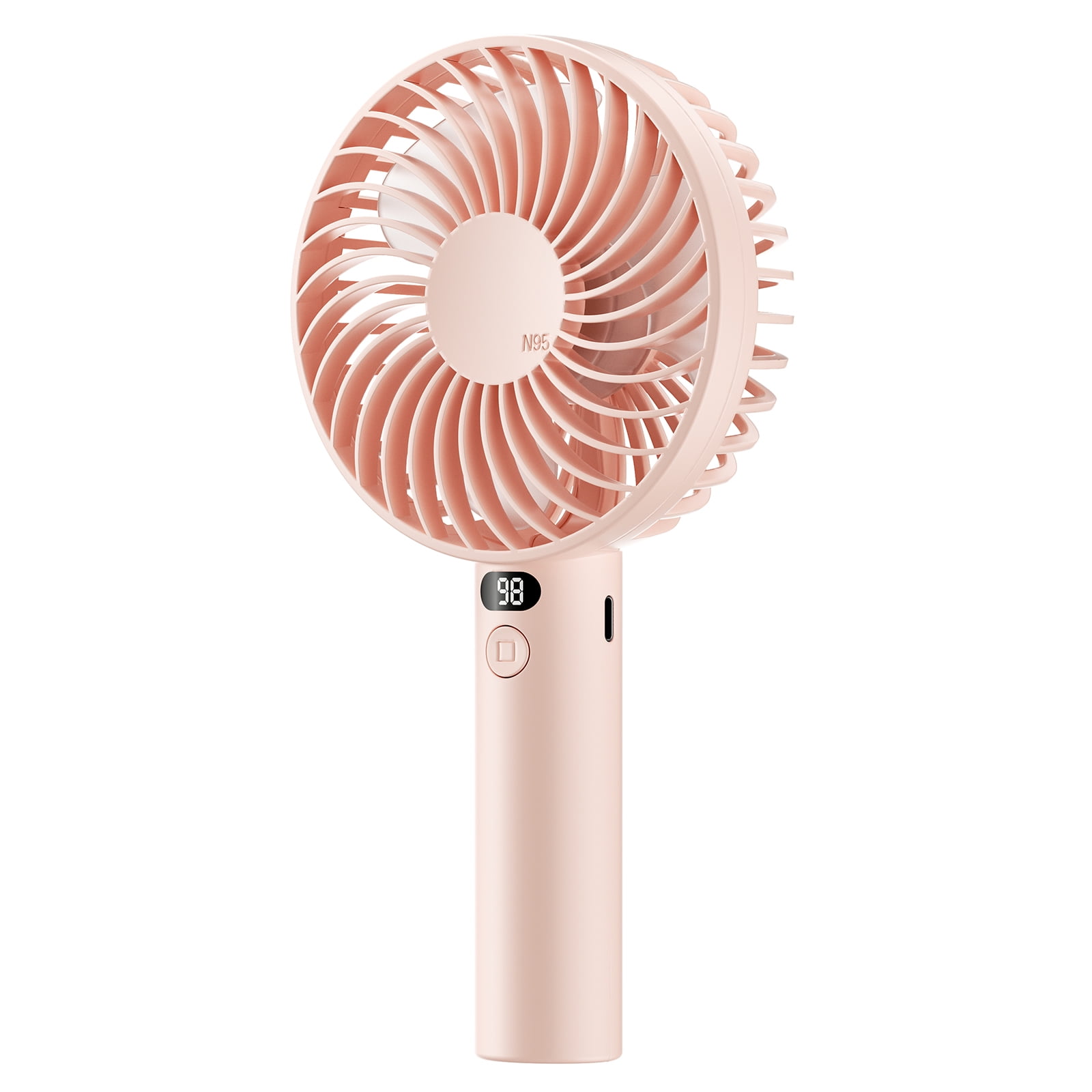 Mini Portable Fan,Handheld Small Fan 3 Speeds,[Digital Display] USB