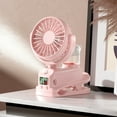 thumbnail image 1 of Mini Portable Fan, Hwkond Multifunctional Clip Spray USB Charging Big Wind Mute 360 Degree Rotating Mini Fan, 1 of 5