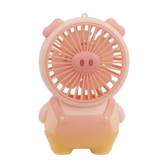 Mini Portable Fan, Small and Powerful, Cute Design High Speed Personal Handheld fan and Desktop with Base, Lightweight USB Rechargeable for Travel Lash Makeup Women Summer Gift(Pink)