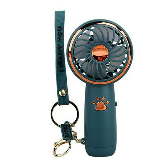 Mini Portable Fan USB Rechargeable Hand Fan With LED Light Better Summer Gift For Family Mini Handheld Fan