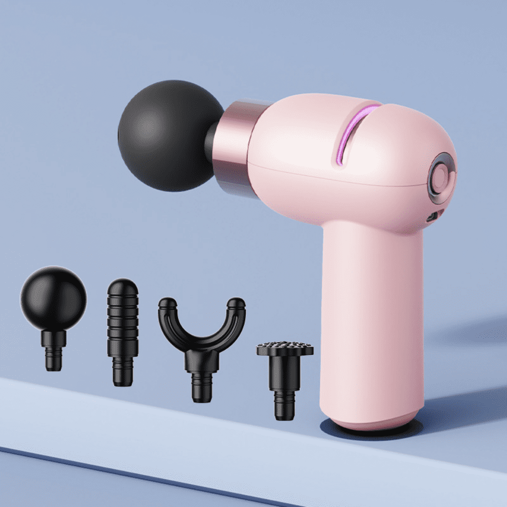 Mini Portable Fascia Gun Muscle, Shoulder, Neck, Legs, Hips, Full Body Relaxation, Low Noise Fine Sound Massager, Women's Vibration Massage Gun