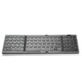 thumbnail image 1 of Mini Portable Folding Keyboard Thin Wireless BT Number Keypad for Mac Windows Laptop Tablet Light-Handy Bluetooth-compatible (Gray-English), 1 of 7