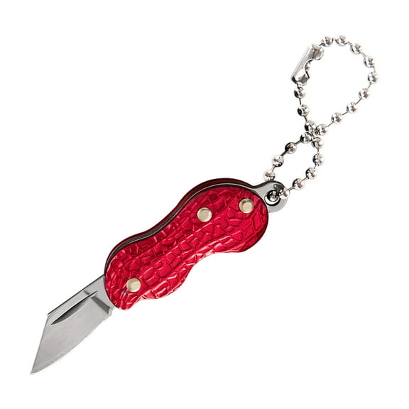 Mini Portable Folding Knife Shape Necklace Stainless Steel