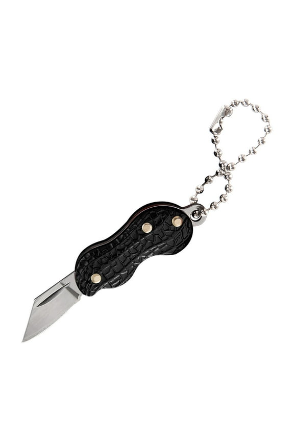 Mini Portable Folding Knife Shape Necklace Stainless Steel