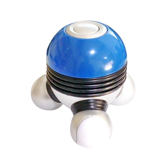 Mini Portable Hand Held Body Vibrating Massager with LED Light for Hand Head Neck Back Legs Arms Pain Release, Battery Operated, Easy Hand Grip