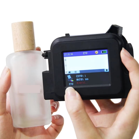 Mini Portable Hand Jet Inject Expire Date Printing Machine Inkjet Printer For Cosmetic Plastic Glass Bottles ,Crisp Output