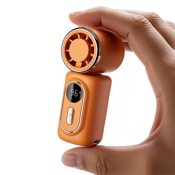 Mini Portable Handheld Clip Fan, 3-in-1 Rechargeable Clip on Fan for Clothes & Backpack, Wearable High Speed Body Fan with 180 Rotation for Outdoor Travel, Hiking & Camping