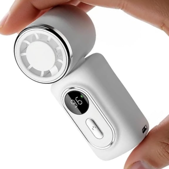 Mini Portable Handheld Clip Fan, 3-in-1 Rechargeable Clip on Fan for Clothes & Backpack, Wearable High Speed Body Fan with 180° Rotation