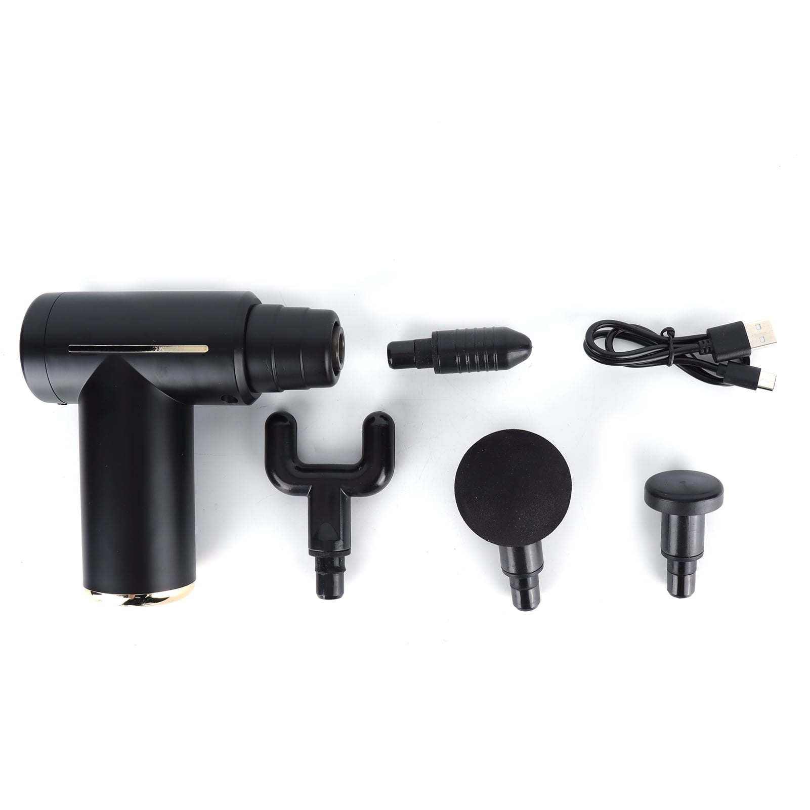 Mini Portable Handheld Deep Tissue Massage Gun Pain Relief Household Body Muscle MassagerSilver