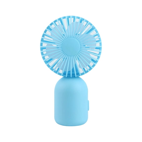 Mini Portable Handheld Fan Rechargeable 250mAh Battery Quiet Personal Fan for Bed, Camping, Outdoor Strong Wind (Blue)