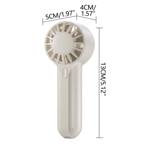Mini Portable Handheld Fan USB Rechargeable High Wind Speed for Summer Outdoor Travel Commuting Powerful Gust