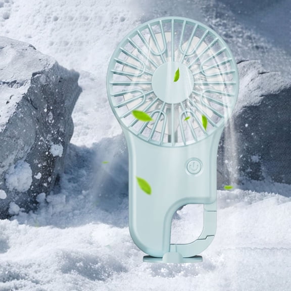 Mini Portable Handheld Fan USB Rechargeable Pocket Cooling Fan Strong Airflow Multi Speed Quiet Operation Travel Fan for Office Commute Outdoor Camping Travel Makeup Hot Weather Cooling Use