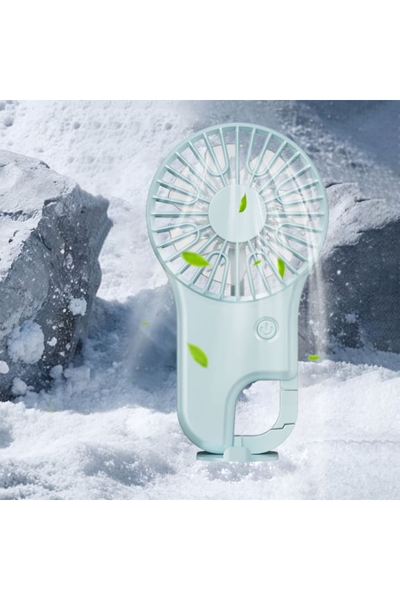 Mini Portable Handheld Fan USB Rechargeable Pocket Cooling Fan Strong Airflow Multi Speed Quiet Operation Travel Fan for Office Commute Outdoor Camping Travel Makeup Hot Weather Cooling Use
