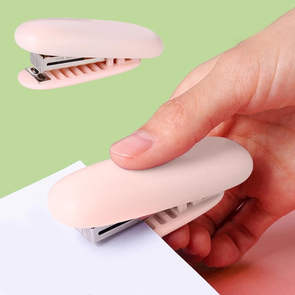 Mini Portable Handheld Pocket Stapler - Effortless Compact Stapling Tool Lightweight Small Stapler for Home Office Daily Document Binding Work
