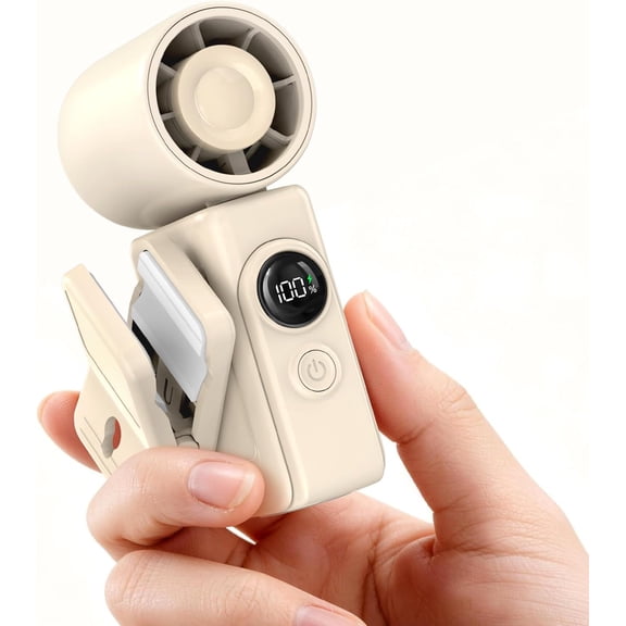 Mini Portable Handheld Turbo Fan – Small but Mighty, Whisper-Quiet, Long-Lasting, High-Velocity Rechargeable battery Fan, Personal Fan for Outdoor, Travel, Gifts for Women & Men