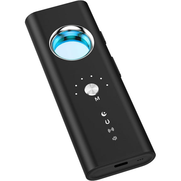 Mini Portable Hidden Camera Detectors and Bug Detector, Anti Spy Camera Finder, GPS Tracker Detector Hidden Device Detector for Travel Hotel Home Office Bathroom Car Airbnb