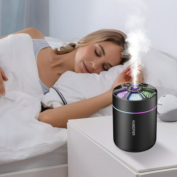 Mini Portable Humidifier, USB-Powered Aroma Diffuser, High Mist Output, Quiet Operation for Car, Home, Office, Baby Room, Compact Travel-Friendly Design