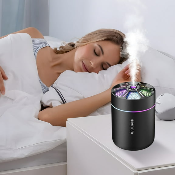 Mini Portable Humidifier, USB-Powered Aroma Diffuser, High Mist Output, Quiet Operation for Car, Home, Office, Baby Room, Compact Travel-Friendly Design