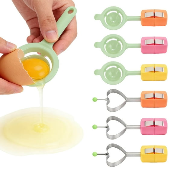 Mini Portable Kitchen Egg Opener with Accessories - Compact Egg Shell Cracking Tool, Lightweight Design for Home & Travel, Includes Accessories for Easy Egg Preparation in Kitchens, 2.83*2.01*2.48, B