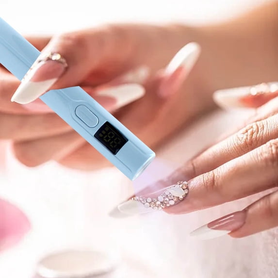 Mini Portable LED Nail Lamp USB Rechargeable Cordless Gel Nail Dryer With Digital Display And Timer Settings