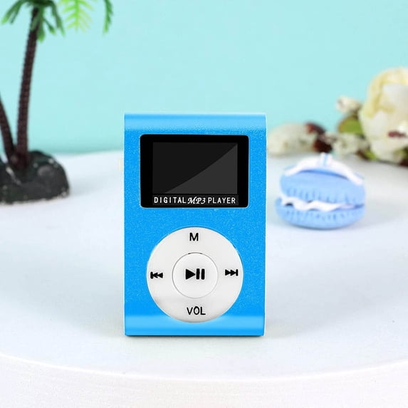 Mini Portable MP3 Player - USB LCD Screen Clip-On Music Player, Supports TF Card and Headphones, Compact Sports Audio Device for Running Gym