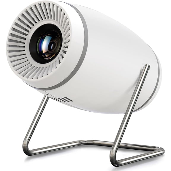 Mini Portable Movie Projector with Wi and Bluetooth, 4K 1080P Support, 180 Rotatable 130'' Screen, Auto Kestone Compatible with HDMI/USB/Smartphone/PC/Laptop