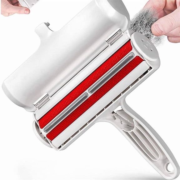 Mini Portable Pet Hair Remover Roller - Reusable Lint Roller for Dog & Cat Fur, No Adhesive or Batteries Needed