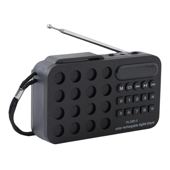 Mini Portable Pocket Radio Solar Charging Wireless Speakers Support USB F2