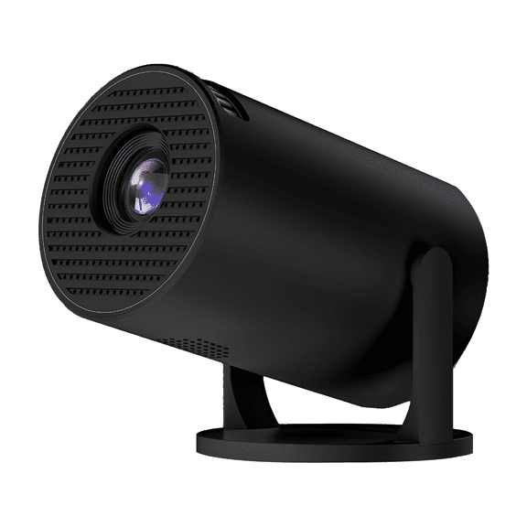 Mini Portable Projector, 240 Rotation, WiFi Casting, 80" Screen, for Bedroom & Travel