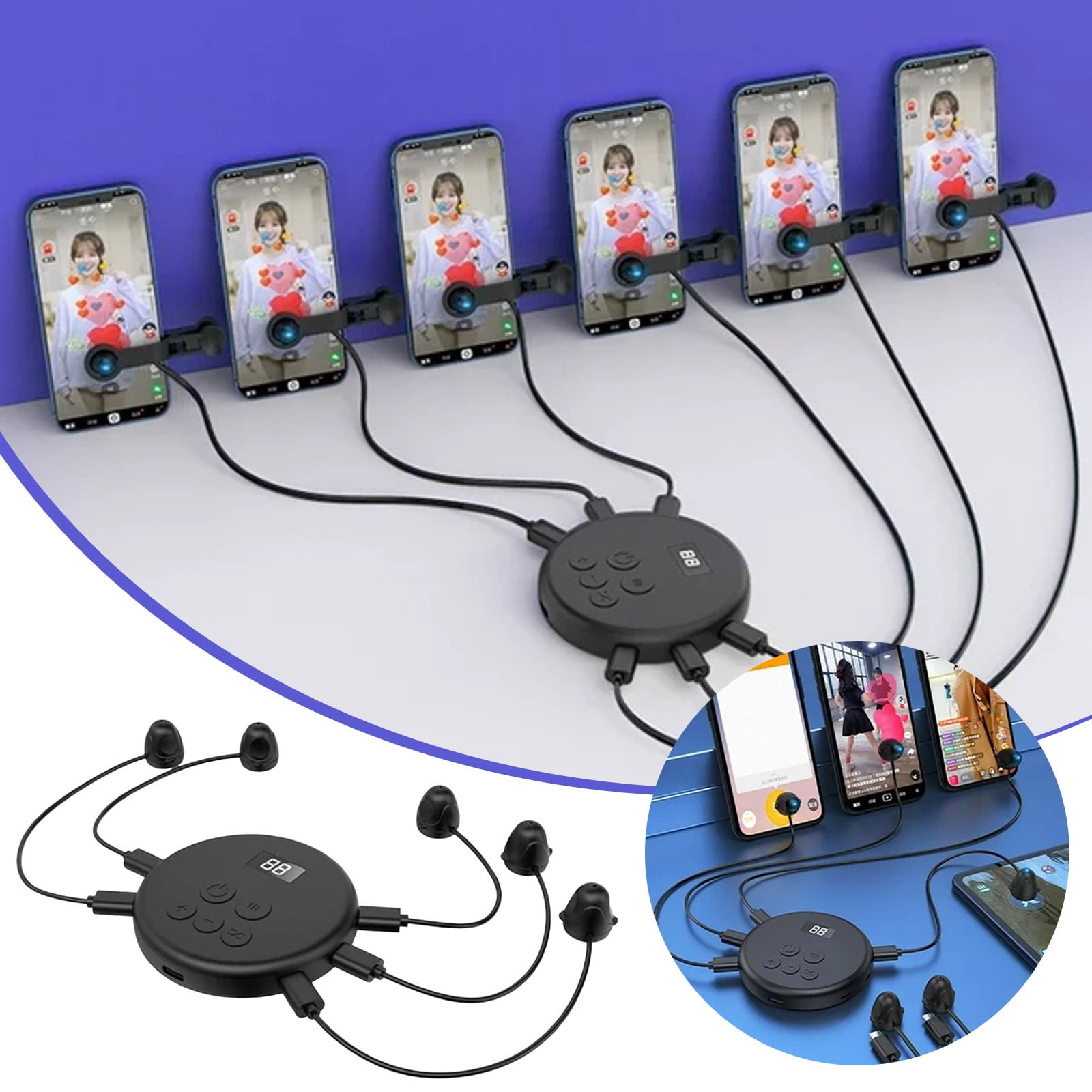 Mini Portable Projector Deyuer Screen Clicker Mute Automatic Adjustable ...