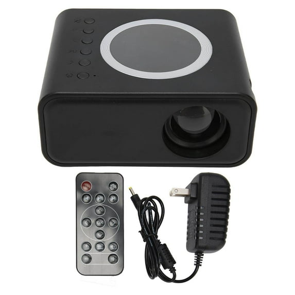 Mini Portable Projector Full High Definition 1080P LED Home Theater Movie for IOS Android Laptop Black US Plug