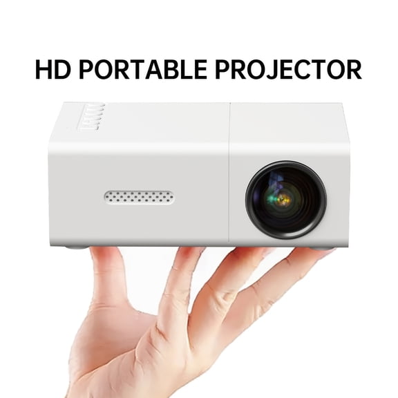 Mini Portable Projector, LED Home Theater Projector Compatible with Smartphones/tablets, Suitable for Home Theater, Office, Gaming, Christmas/Halloween/Thanksgiving Gifts - Compact Design for Home