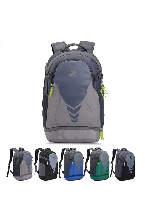 Outdoor Hiking Backpack, Unisex Lightweight Nylon Water-Repellent, Large Capacity Camping Travel Sports Bag