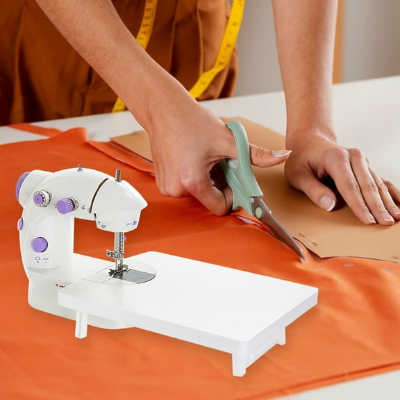 Mini Portable Sewing Machine with Light Thread Cutter Two Speeds Small Household Sewing Machine Set for Beginners Kids-1 Set