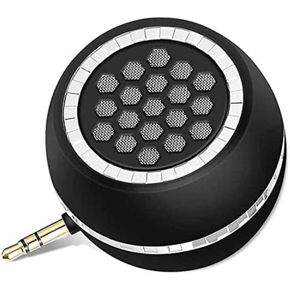 Mini Portable Speakers, 3W 36mm Microphone Speaker Line-in with 3.5mm Aux Audio Jack and Plug in Clear Bass Micro for Smart Phone, pad, Tablet, Laptop, Computer.