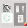 thumbnail image 1 of Mini Portable Sticker Printer, Bluetooth Wireless Inkless Instant Photo Thermal Printer for Sticky Notes, Memos, Photos, Compatible with iOS and Android, 1 of 5