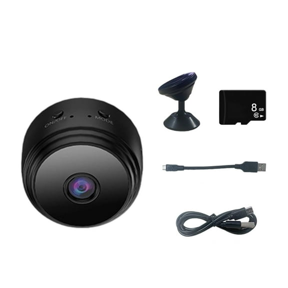 Mini Portable Surveillance Webcam with Wide Angle Night Wireless Installation Quick Setup 8GB Memory Card Included USB Powered