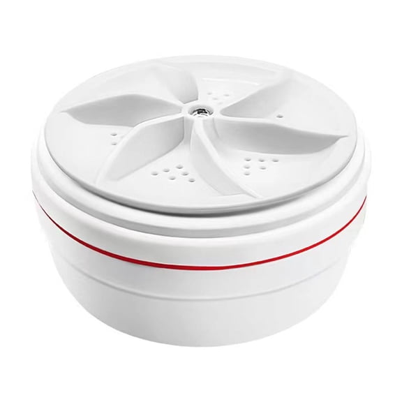 Mini Portable Turbine Washer for Travel Dorm and Home Small Clothes Cleaner White