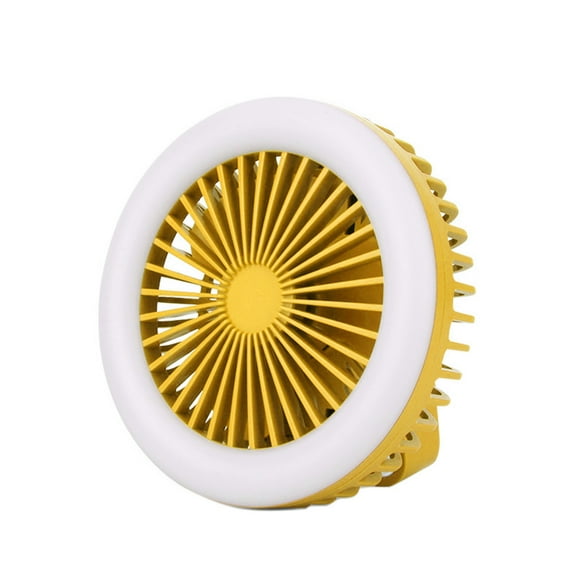 Mini Portable USB Rechargeable LED Night Light Foldable Carabiner Hanging Fan