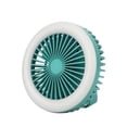 thumbnail image 1 of Mini Portable USB Rechargeable LED Night Light Foldable Carabiner Hanging Fan, 1 of 8