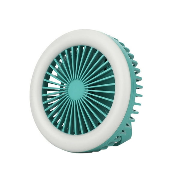 Mini Portable USB Rechargeable LED Night Light Foldable Carabiner Hanging Fan