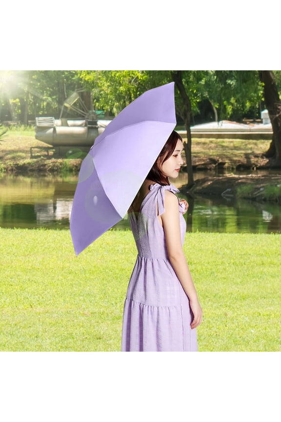 Mini Portable Umbrella Ultralight Sun Protection Compact Fold for Sunny Rainy Days