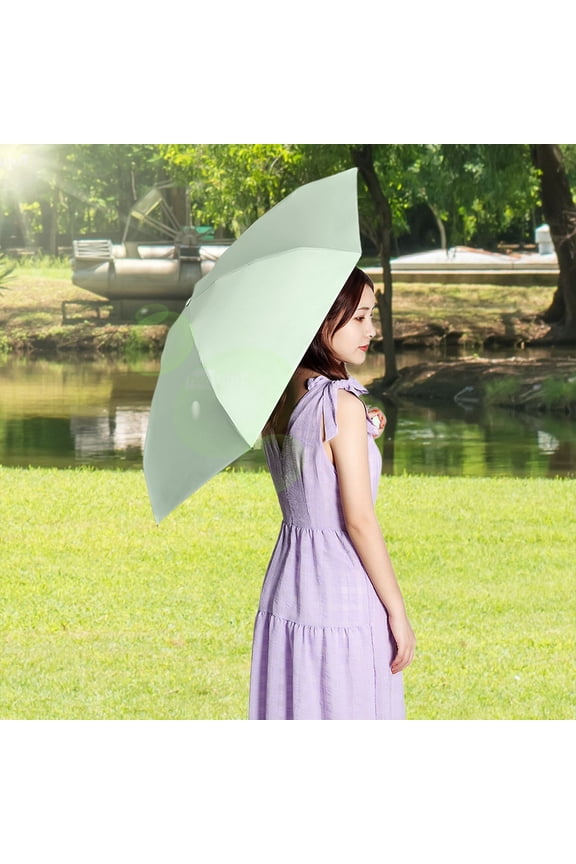 Mini Portable Umbrella Ultralight Sun Protection Compact Fold for Sunny Rainy Days