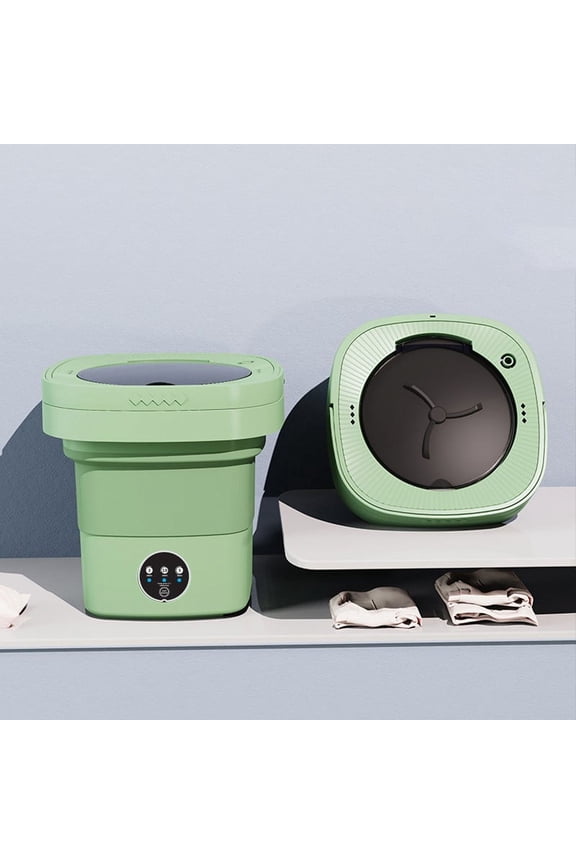 Mini Portable Washing Machine 7L Folding Compact Washer Spinner Combo Small Laundry Device, Easy Washer For Baby Clothes Socks Underwear Travel Dorm Apartment Camping RV Use