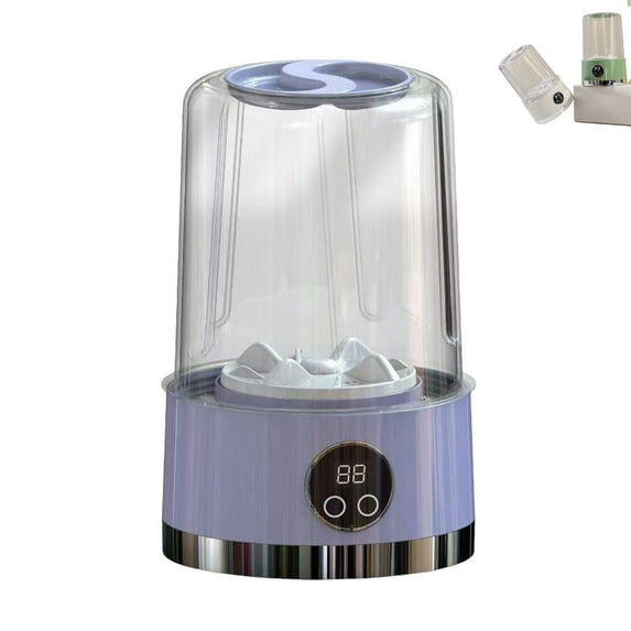 Mini Portable Washing Machine Rechargeable Cordless Underwear Washer for Travel, Camping, Apartment, Dorm, and Home Compact Laundry Machine for Socks, Baby Clothes, and Delicates